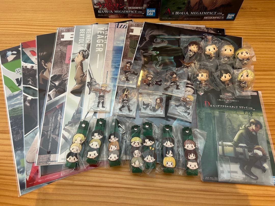 一番くじ 進撃の巨人 ～獣の巨人は俺が仕留める～A賞、B賞、ラストワン賞　34点