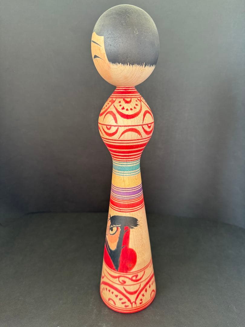 盛秀太郎作 手描き　希少品　盛秀太郎　津軽系　温湯こけし　伝統こけし　日本人形