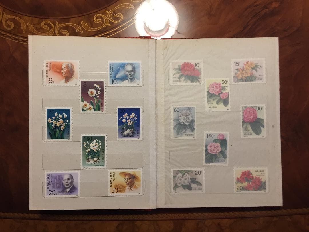新品未使用中国切手・全種類シリーズ揃い・1986年～1991年発行・合計102枚