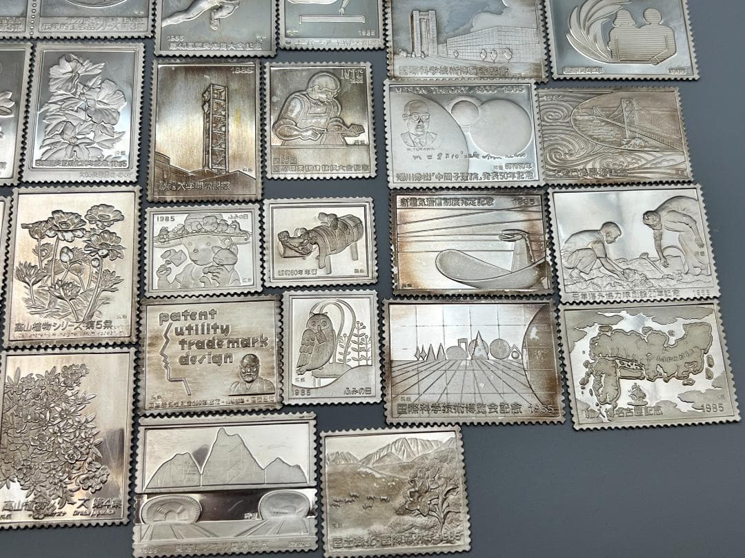 純銀　昭和60年 日本切手特別郵趣 初日カバー 全40シート 2500セット