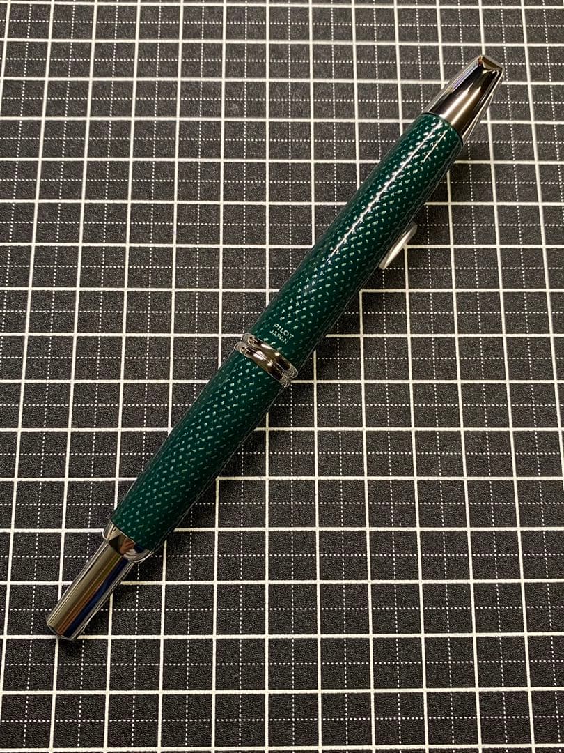 PILOT CAPLESS Kasuri 緑　万年筆　字幅 EF