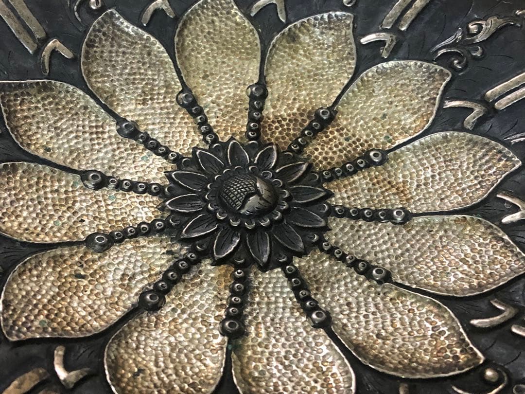 シルバー800銀飾り皿 320g