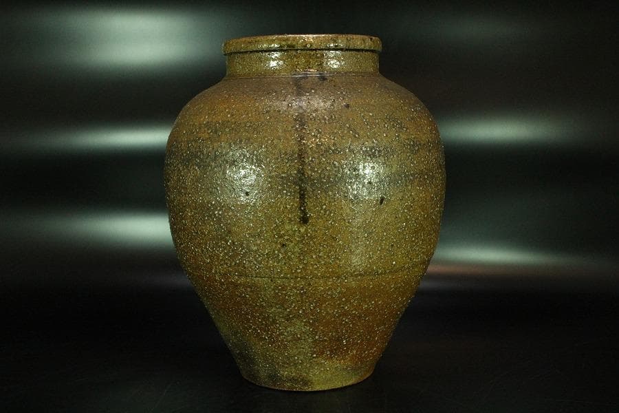 古い 信楽 茶壷 六古窯(K-XA845)