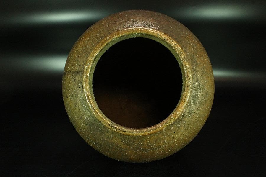 古い 信楽 茶壷 六古窯(K-XA845)