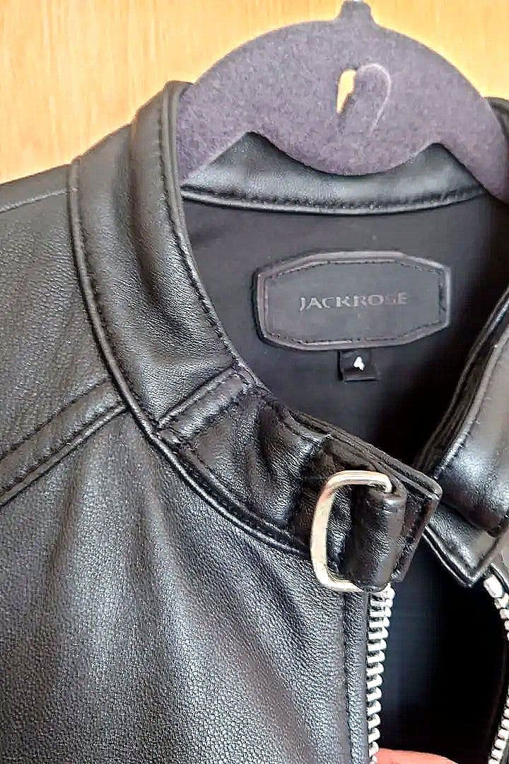 JACKROSE ラムレザー シングルライダースジャケット　サイズ4