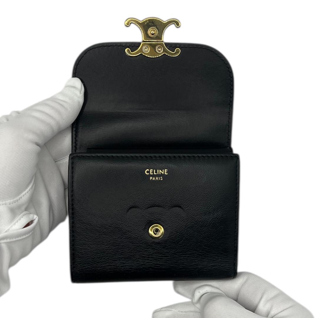 l*n様 CELINE(セリーヌ) 3つ折り スモール フラップウォレット トリ