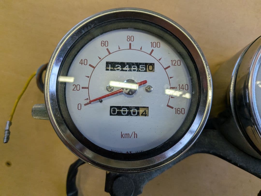 SR400 （1JR）から取外し　純正メーター　スピードメーター　タコメーター