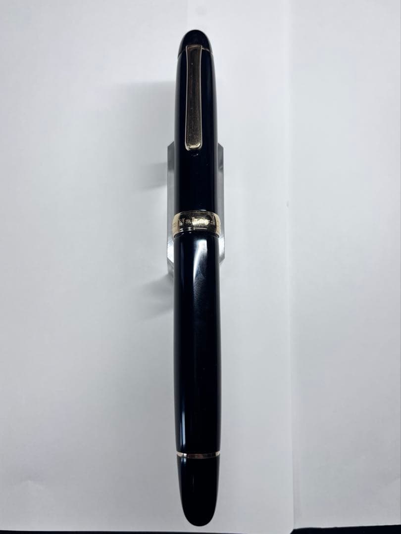 中屋万年筆廃盤バランスコントロールクロロ中字、ノーマルタイプ漆クロロ万年筆細字