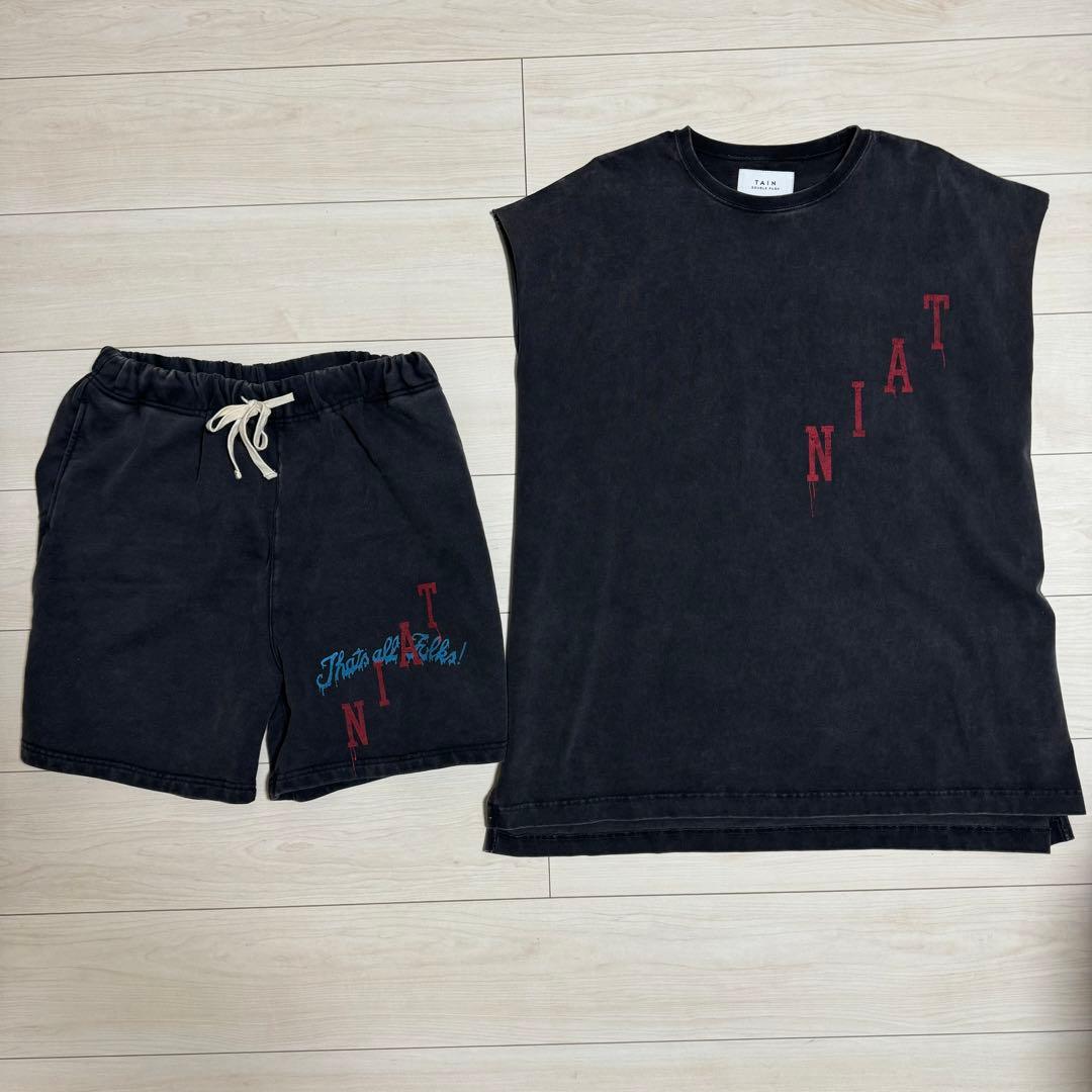 TAIN DOUBLE PUSH セットアップ　グレー　　　タインダブルプッシュ