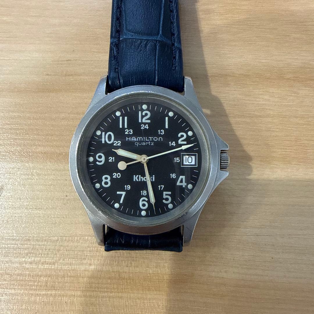 承*郎様 【稼働品】HAMILTON ハミルトン カーキ 9445B ブラック文