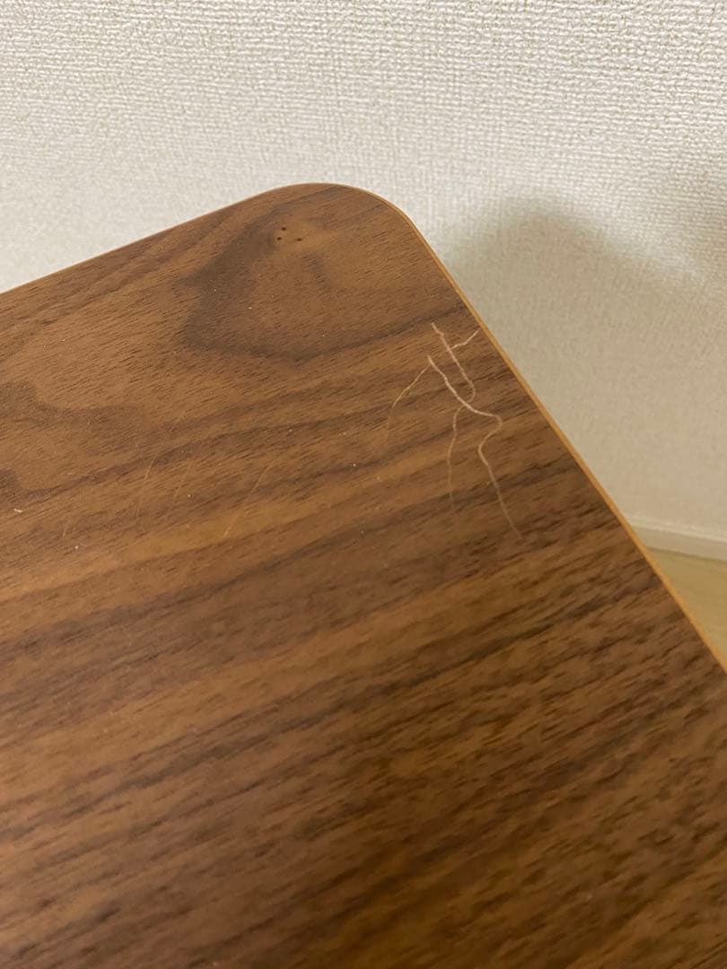 KEYUCA（ケユカ）クワミサイドテーブル　ウォルナット説明書ステッカー付き