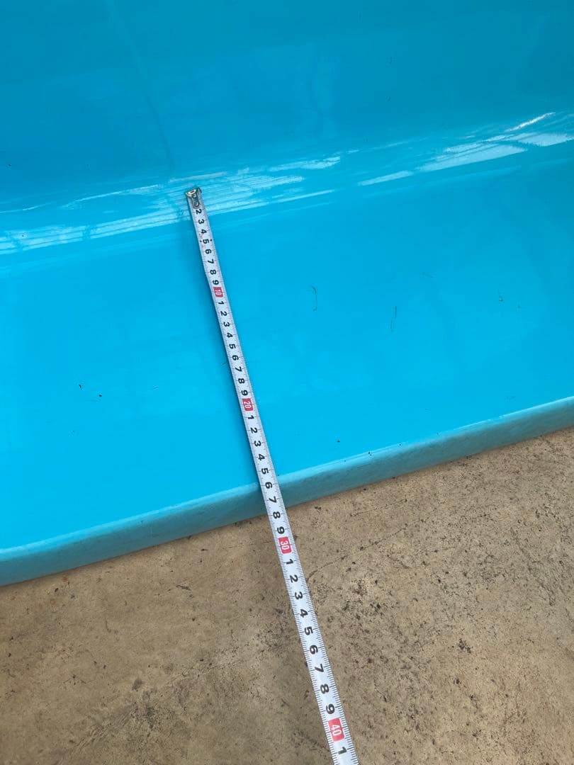 大型青タンク 縦約125cm x 横約125cm深さ約25cm