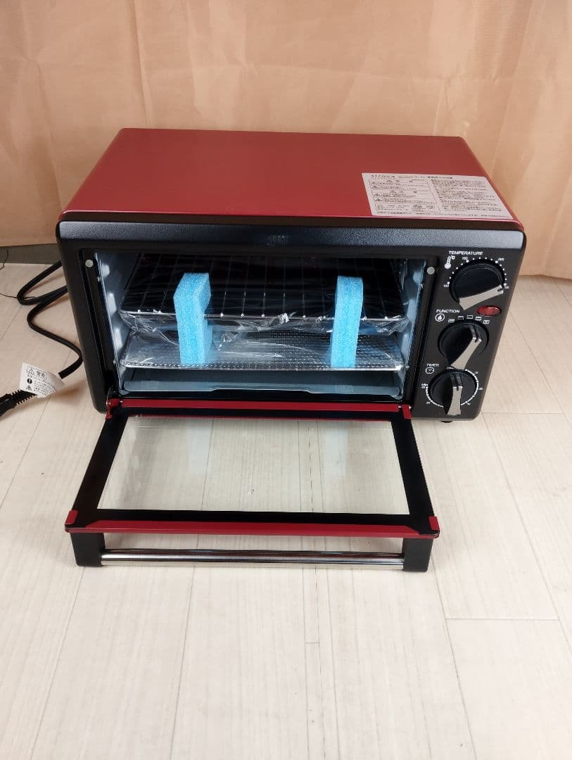 シロカ オーブン ブラック/レッド　未使用