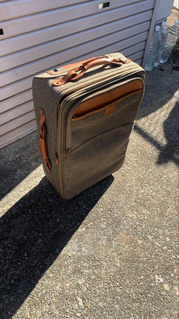 hartmann ツイード/レザー　キャリーケース