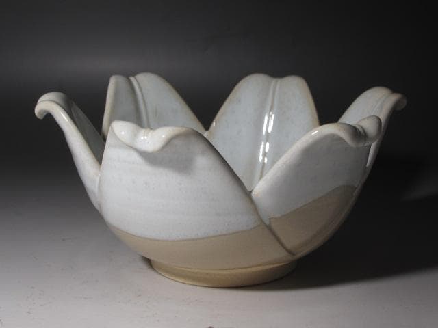 ☆　12代田原陶兵衛　菓子鉢　久田流　十二代　尋牛斎花押☆y368