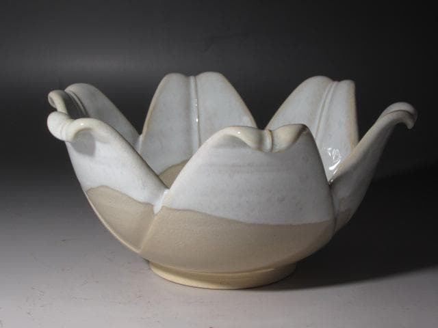 ☆　12代田原陶兵衛　菓子鉢　久田流　十二代　尋牛斎花押☆y368