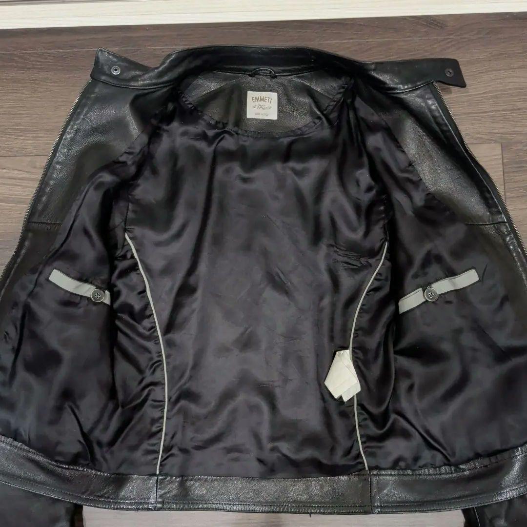 EMMETI ナッパーレザー スタンダードカラーブルゾン(JURI)