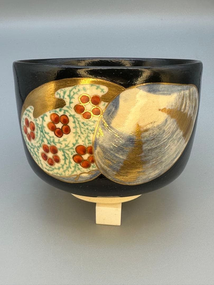 茶道具　茶碗　永楽善五郎　蛤絵