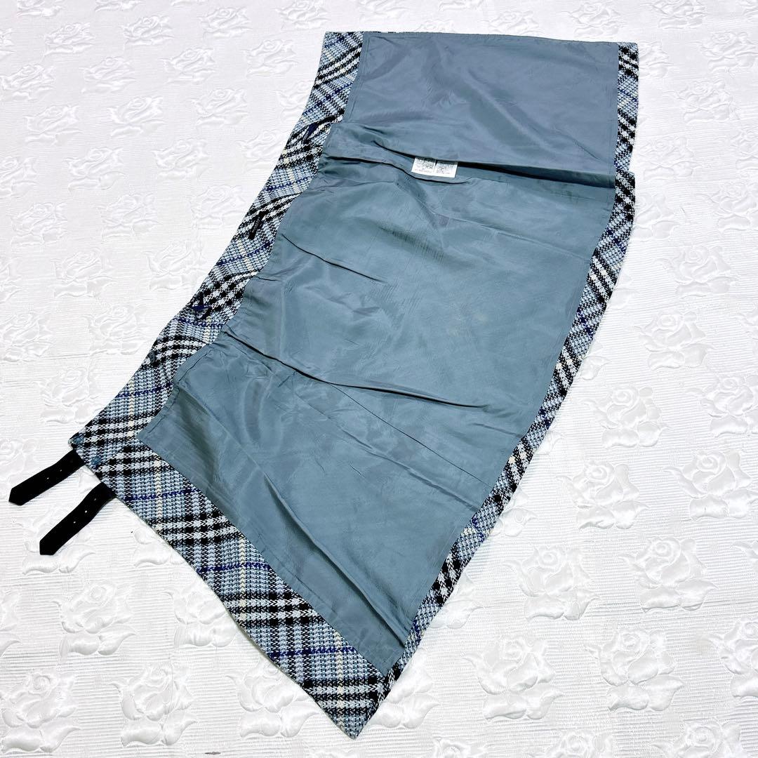 極美品❤︎バーバリーロンドン ツィード ラップスカート ベルト ノバチェック 36