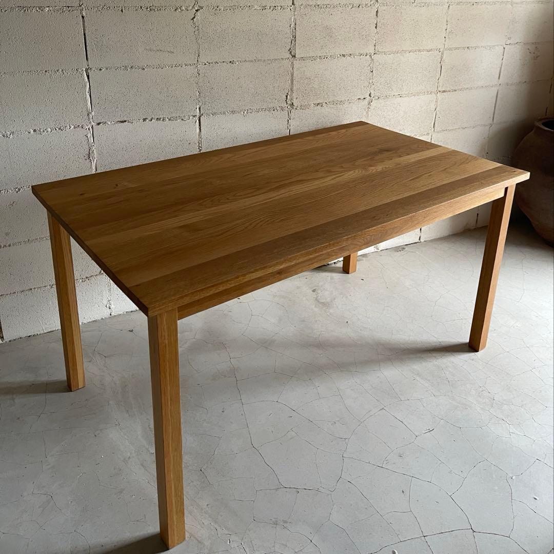 美品　MUJI 無印良品　ダイニングテーブル　オーク無垢材　北欧