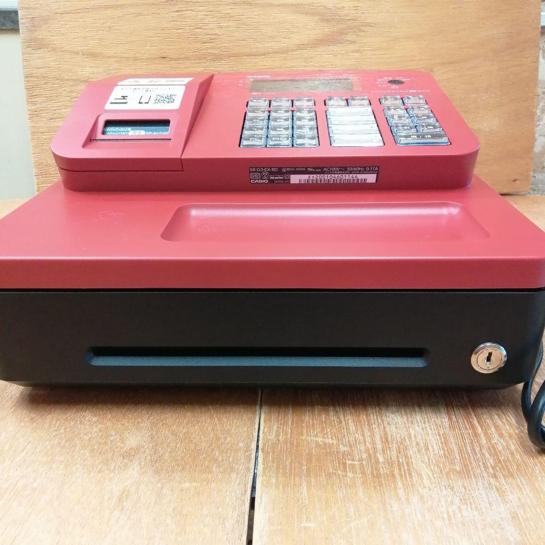 【ほぼ未使用】CASIO SR-G3 EX レジスター レッド