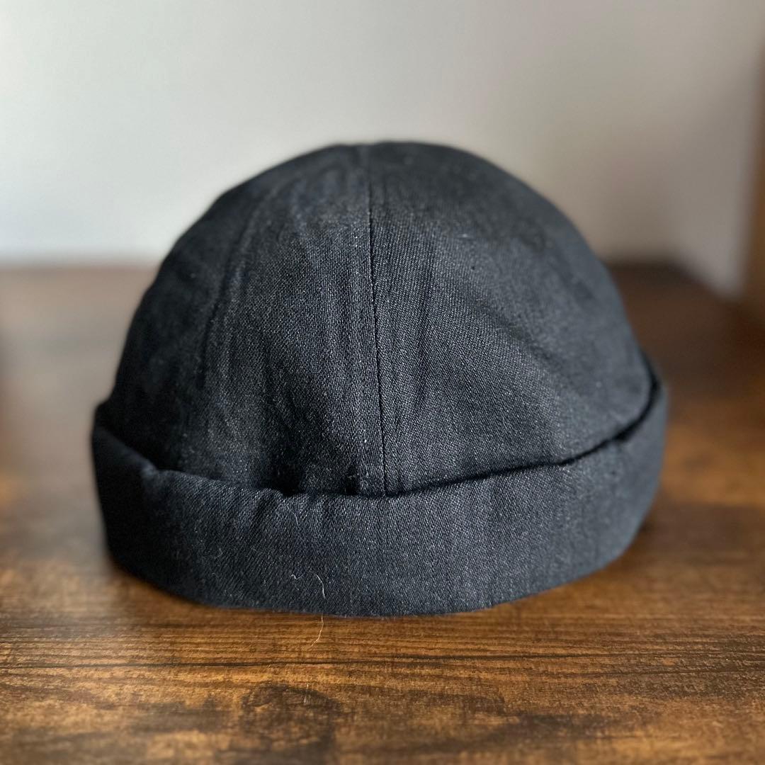 帽子 THE H.W.DOG&CO. denim roll cap Black
