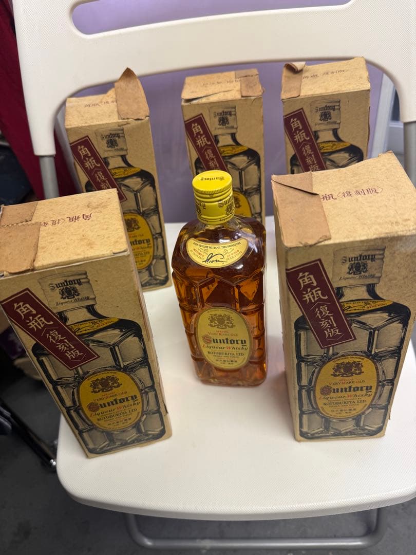 新品未開封角瓶復刻版非常に希少サントリーウイスキー 700ml 5本セット