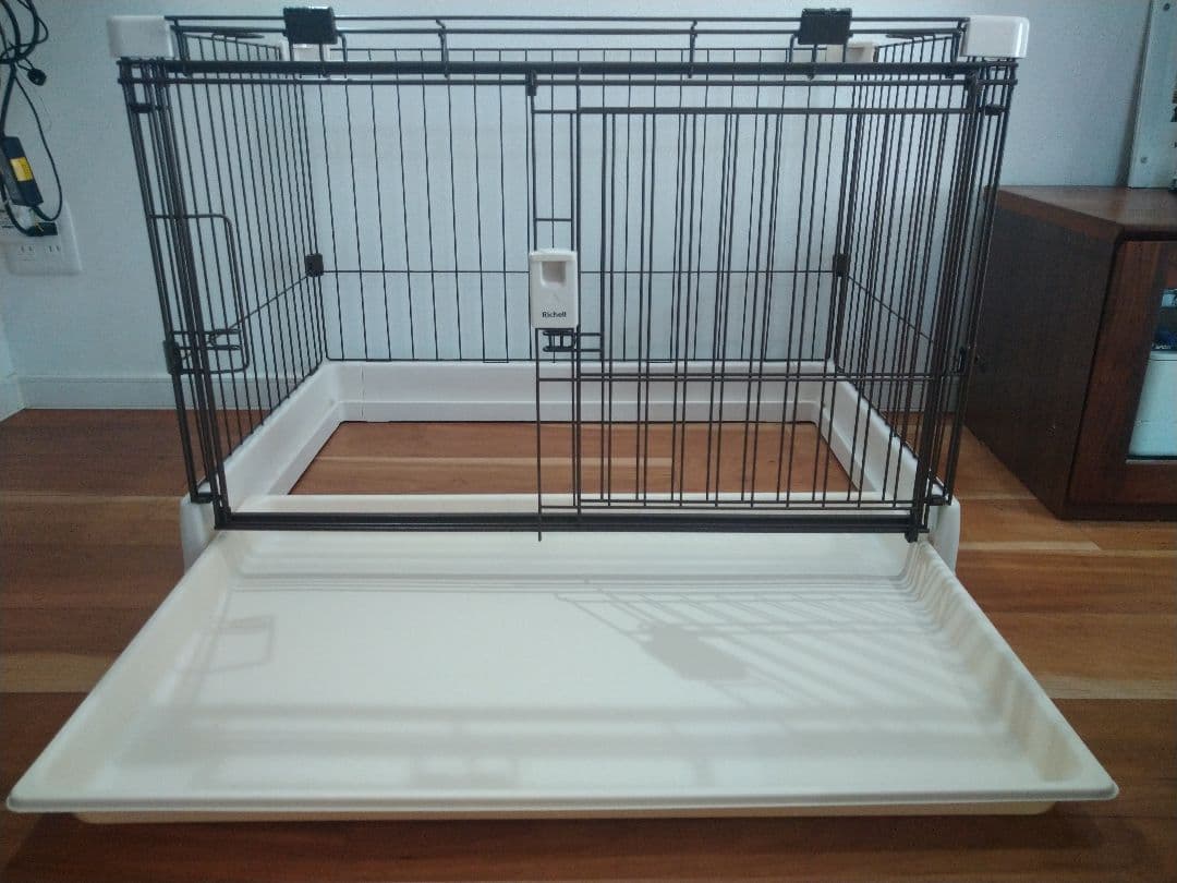 Richell もっとお掃除簡単ペットサークル(ゲージ) 90-60 アイボリー