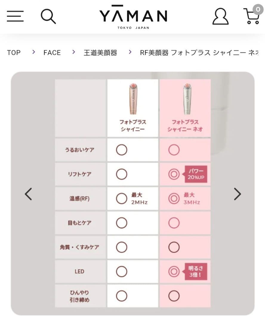 【新品未開封】YA-MAN RF美顔器 フォトプラス シャイニー ネオ