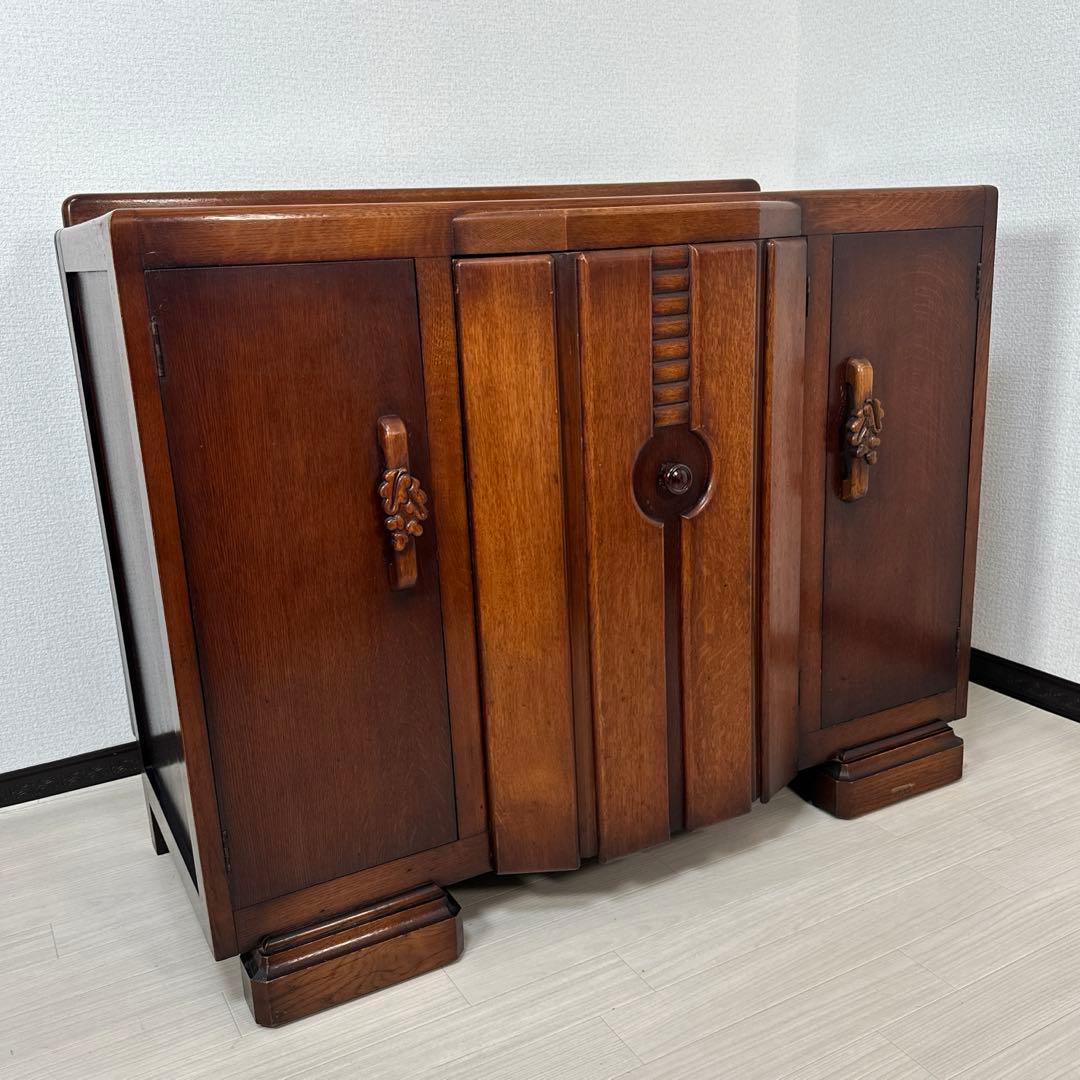 英国 イギリス アンティーク調 サイドボード サイドキャビネット ※iso※