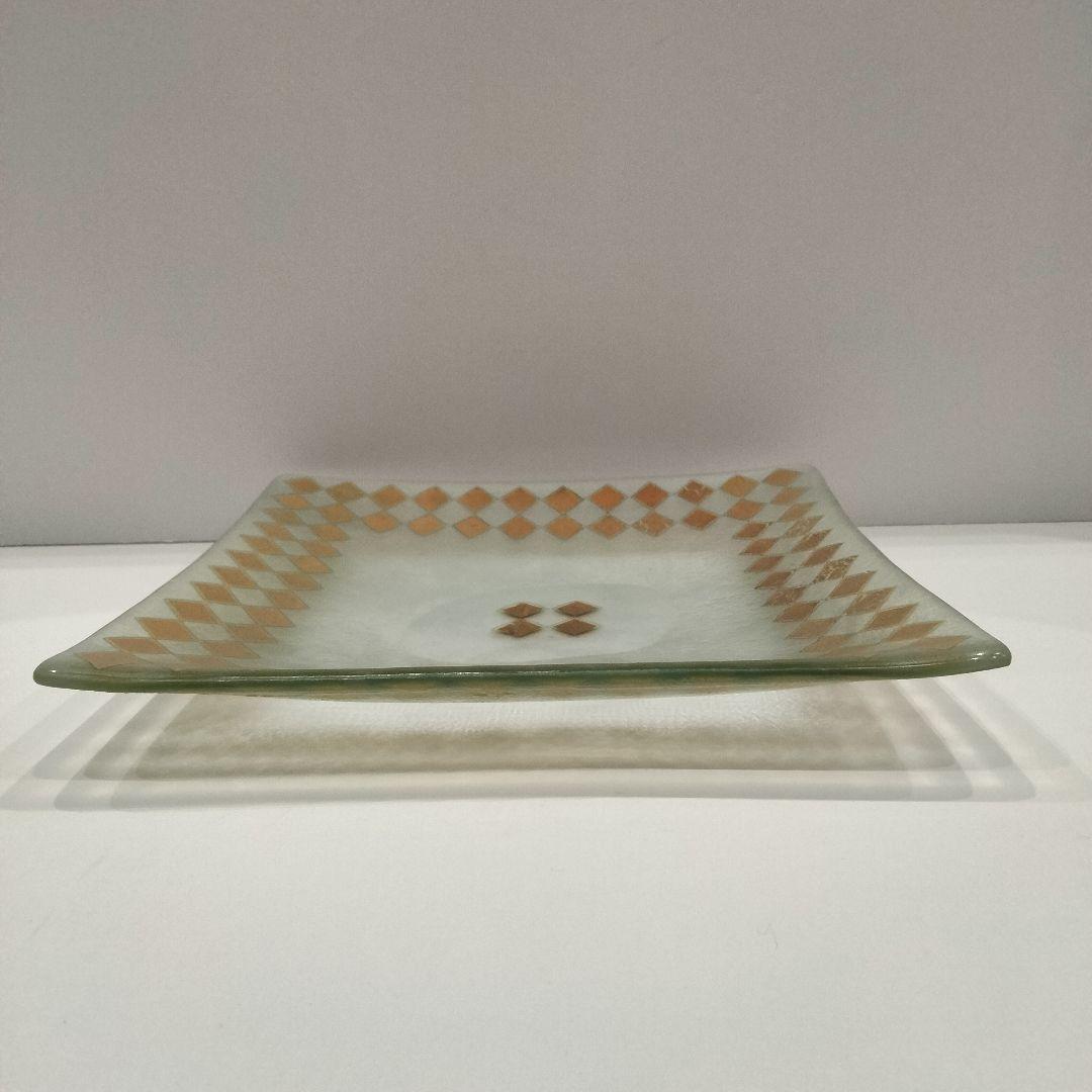 M251 由水常雄 1984年個展出品 模正倉院ガラス器 ゴールドサンドイッチ