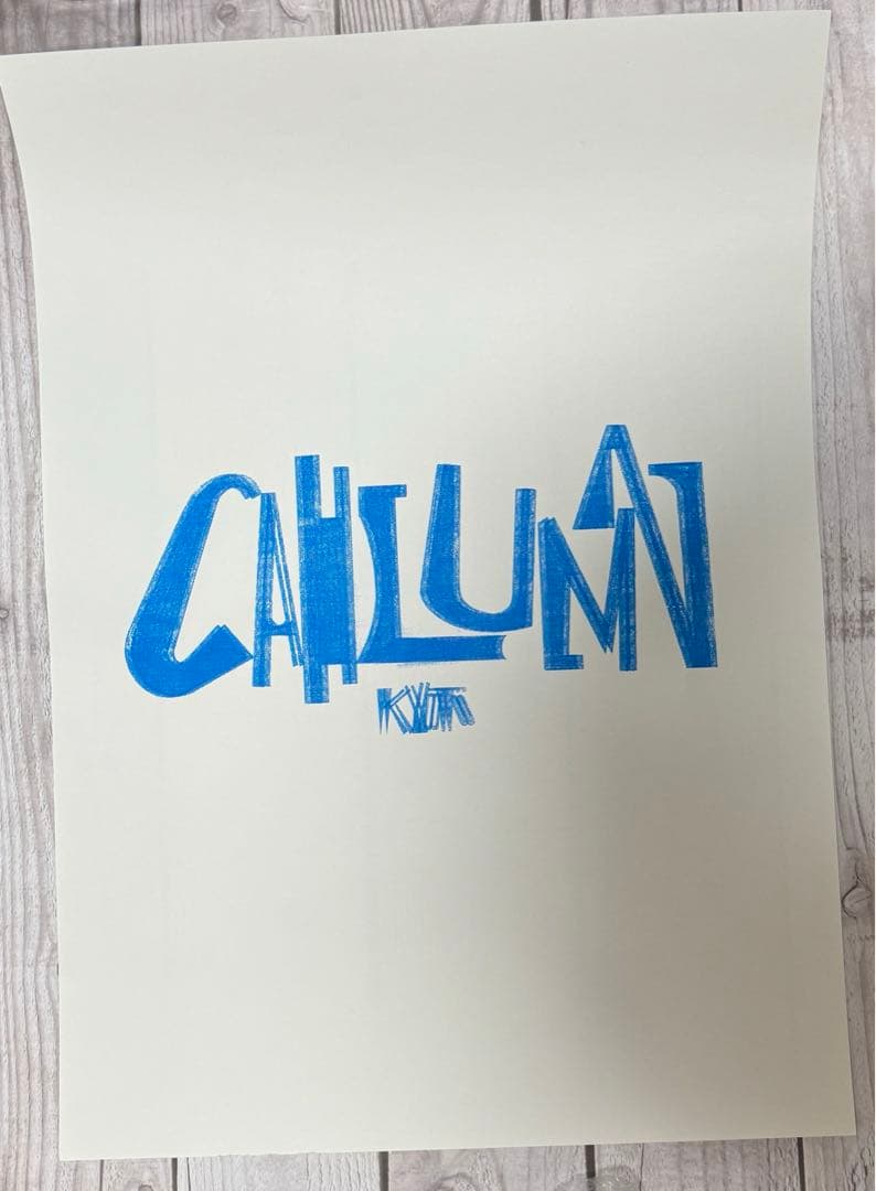 【新品・稀少】CAHLUMN カウラム　ポスター