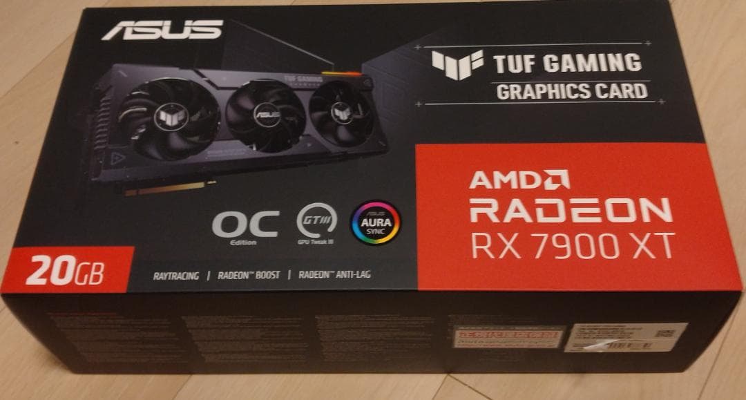 グラフィックボード・グラボ・ビデオカード ASUS TUF Gaming RX 7900 XT OC 20GB