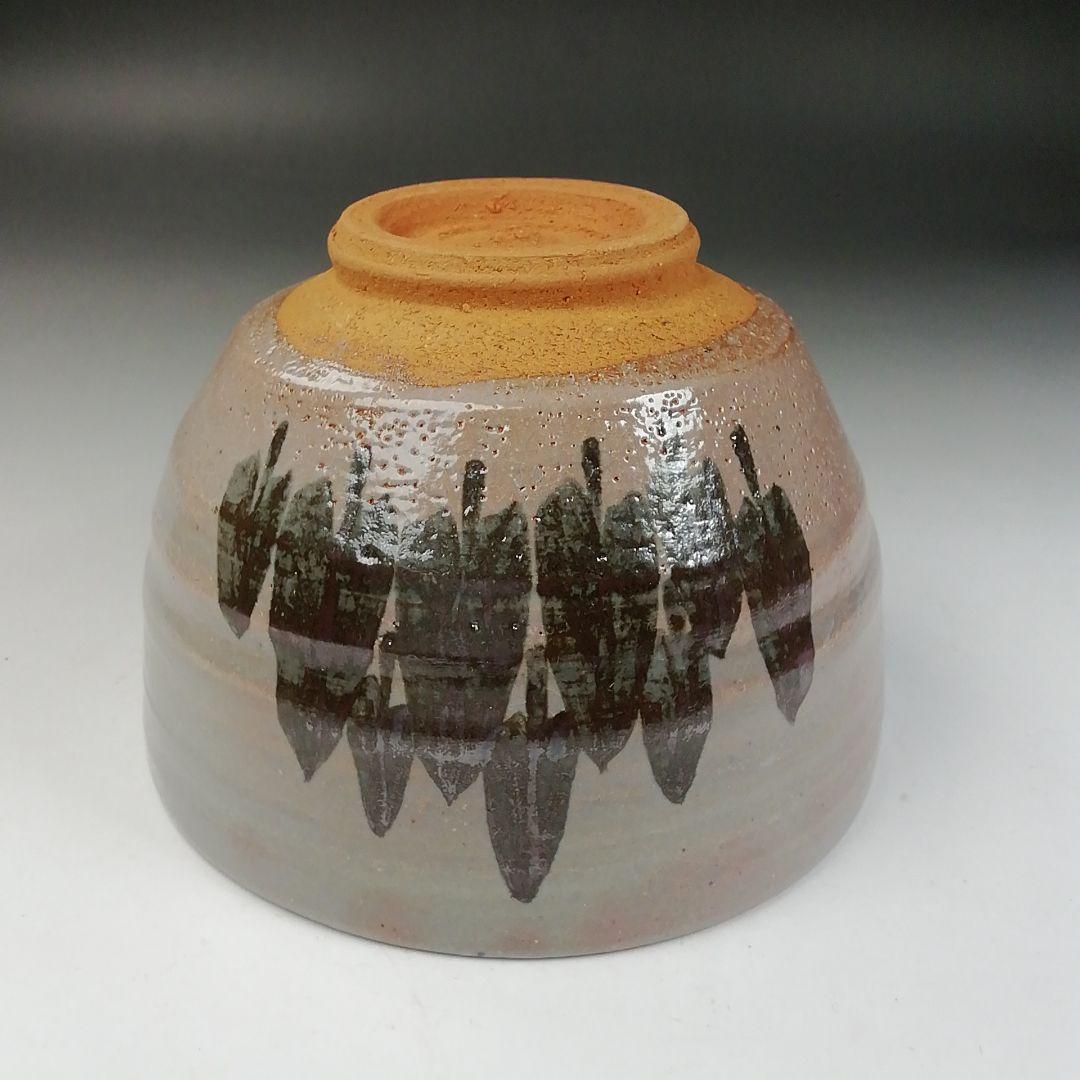 Ｗ１４０　茶碗　『灰志野』『御題　森』『寺田美山 作』　共箱　抹茶碗　茶道具