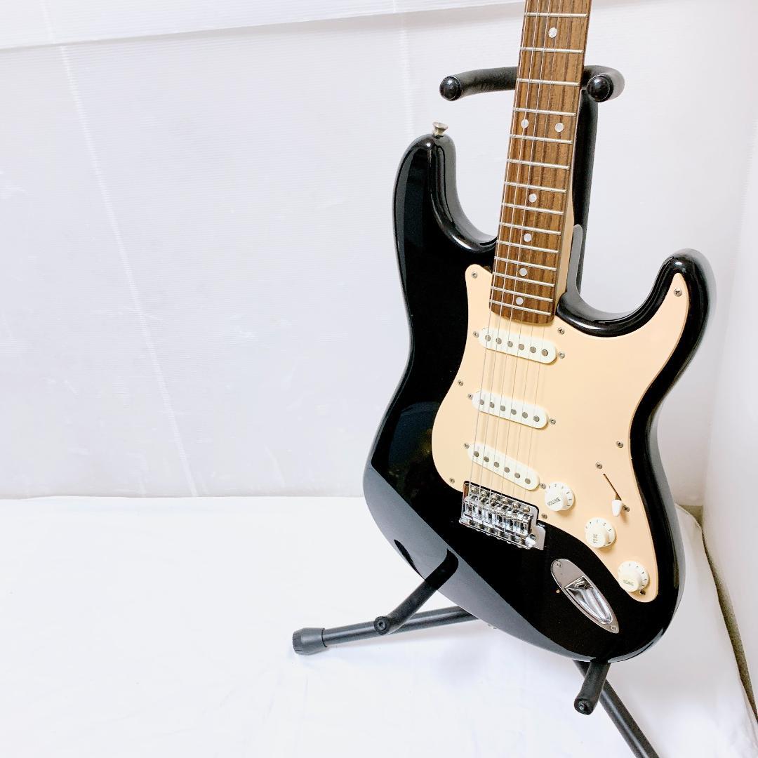 美品 Squier スクワイヤー ストラトキャスター エレキギター ブラック