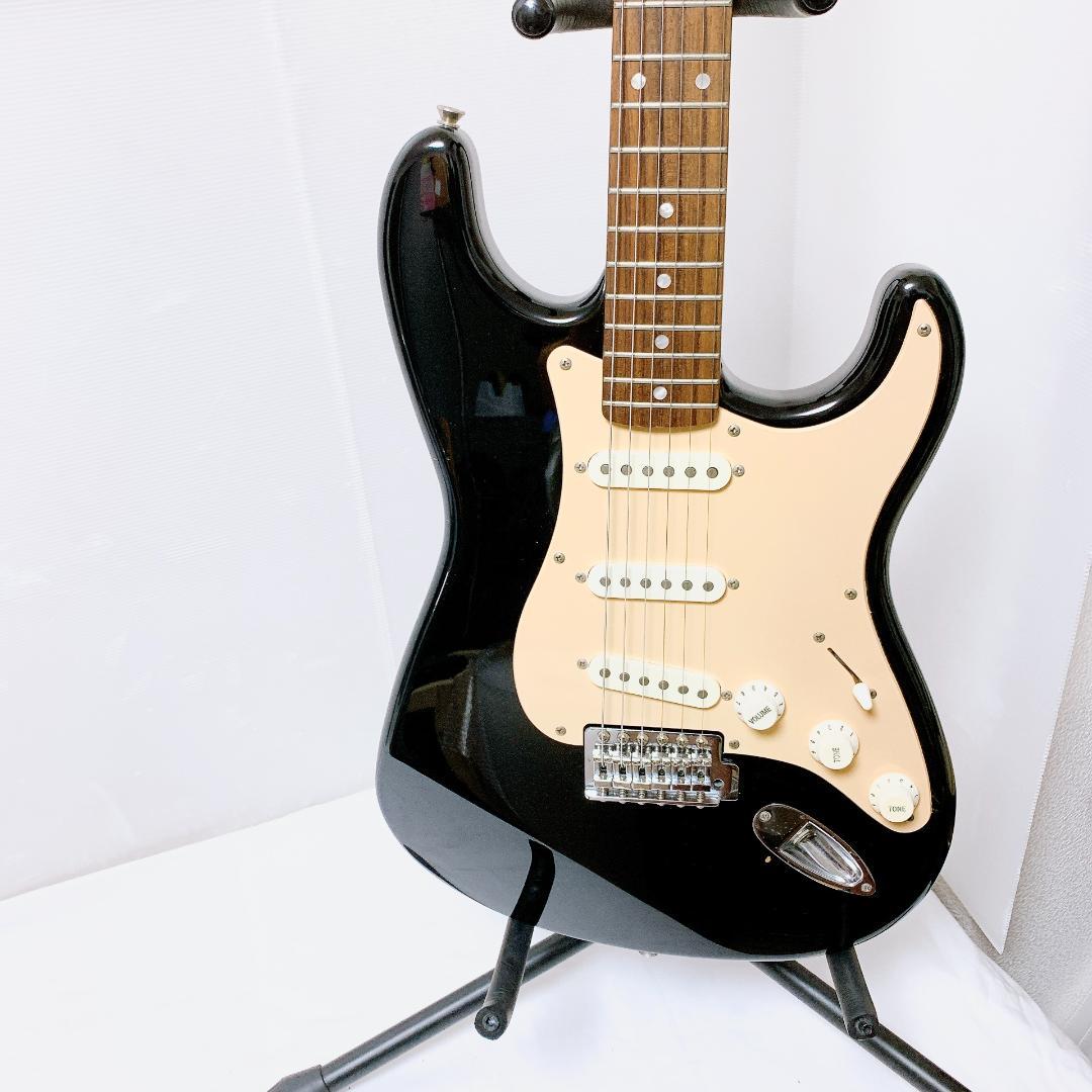 美品 Squier スクワイヤー ストラトキャスター エレキギター ブラック