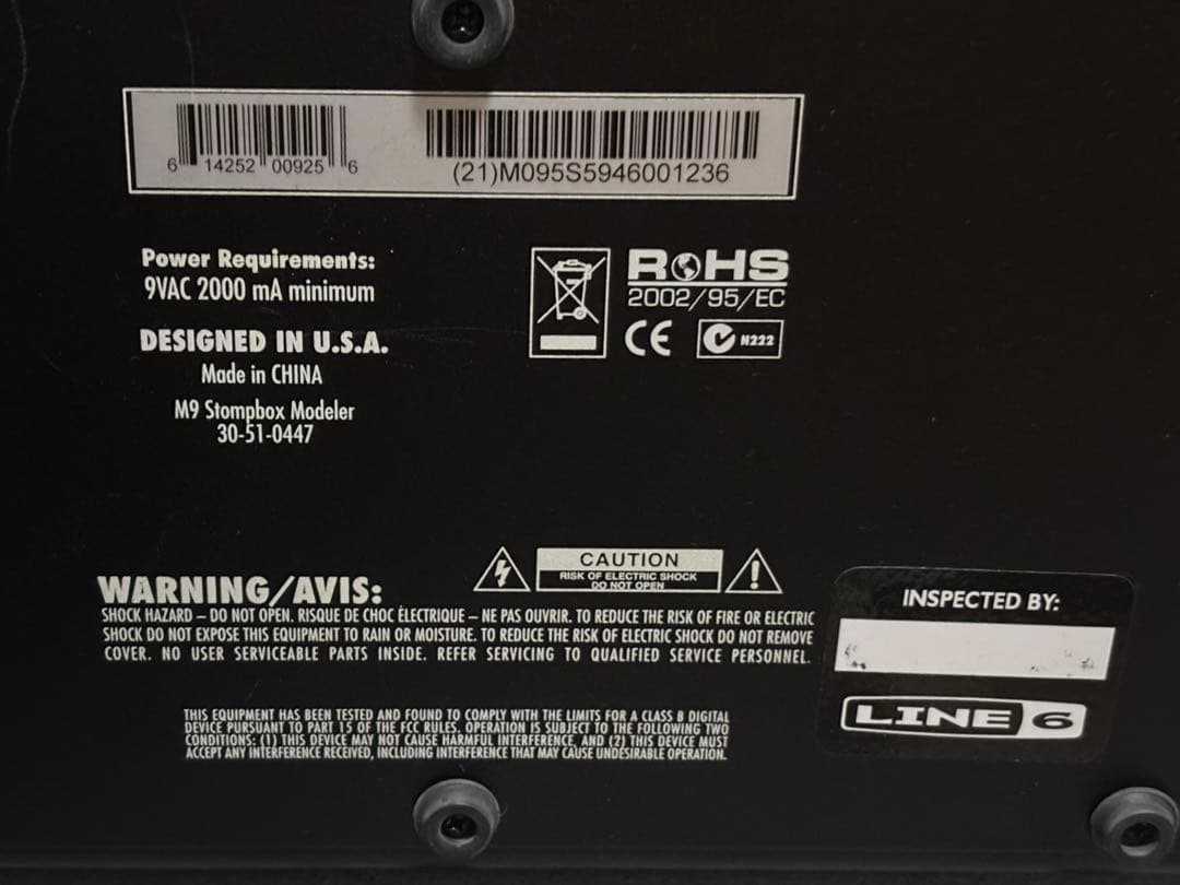 LINE6 M9 Stompbox Modeler エフェクター【ジャンク】