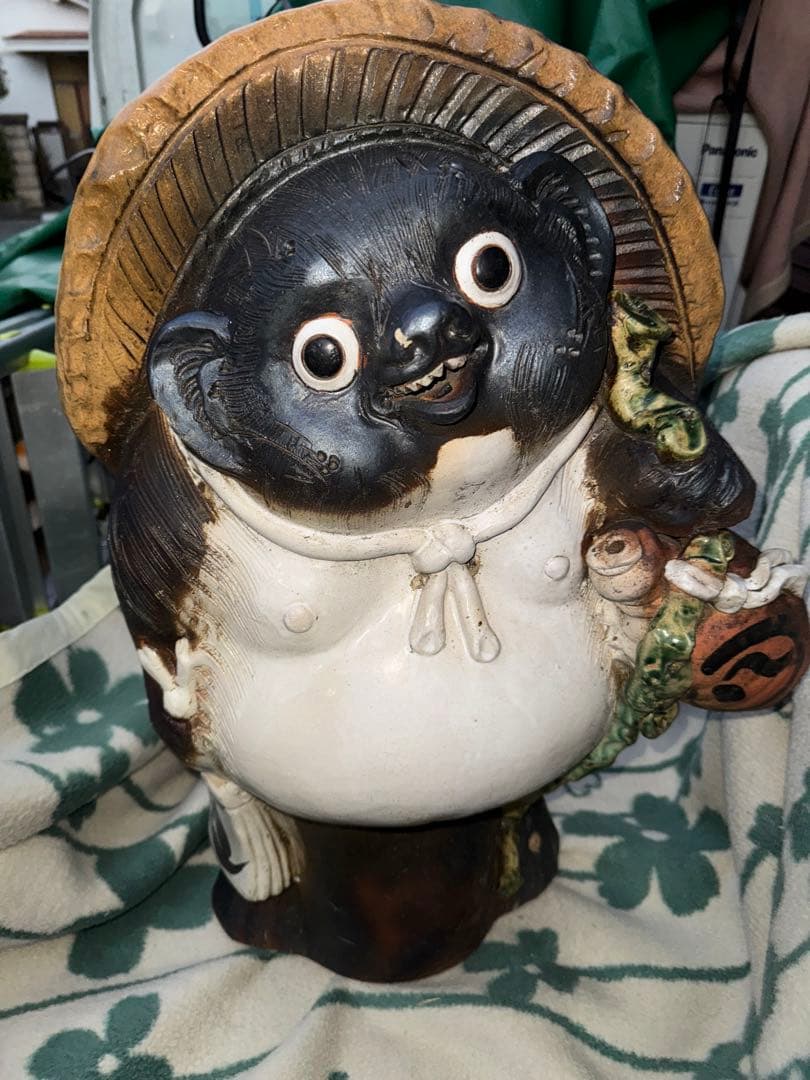 特大 65cm 信楽焼 たぬき 置物 福 狸 22号 タヌキ 縁起 開運