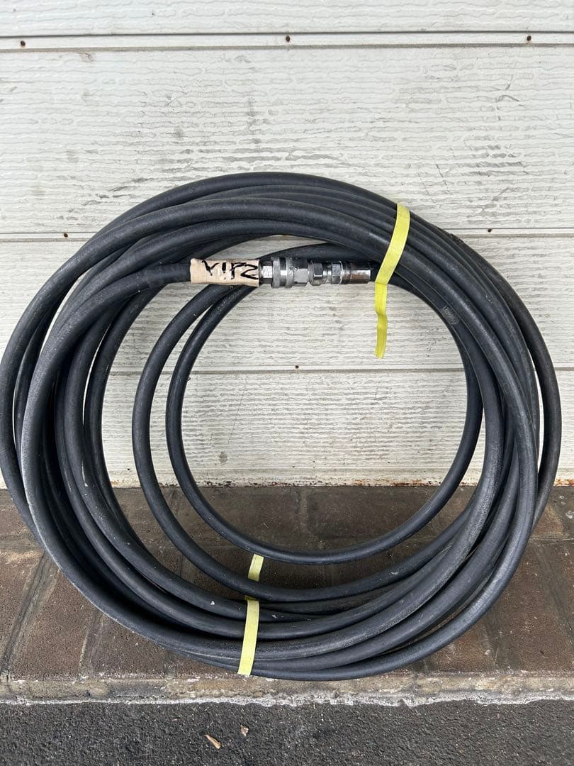 V2★ツルミHPJ-5ESM高圧洗浄機防音ガン・高圧ホース・給排水ホースセット