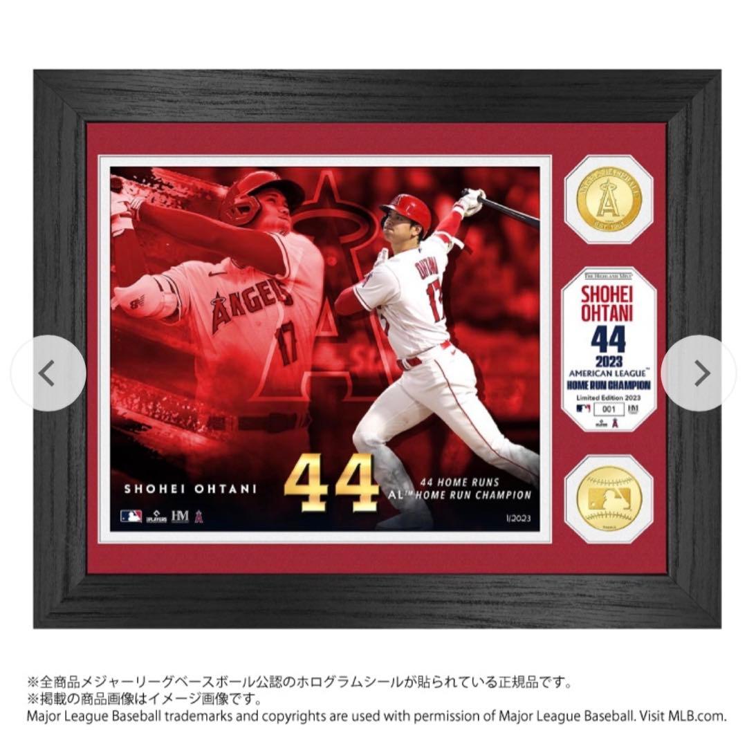 【希少】MLB限定品　エンゼルス 大谷翔平2023 HR王記念ダブルフォト