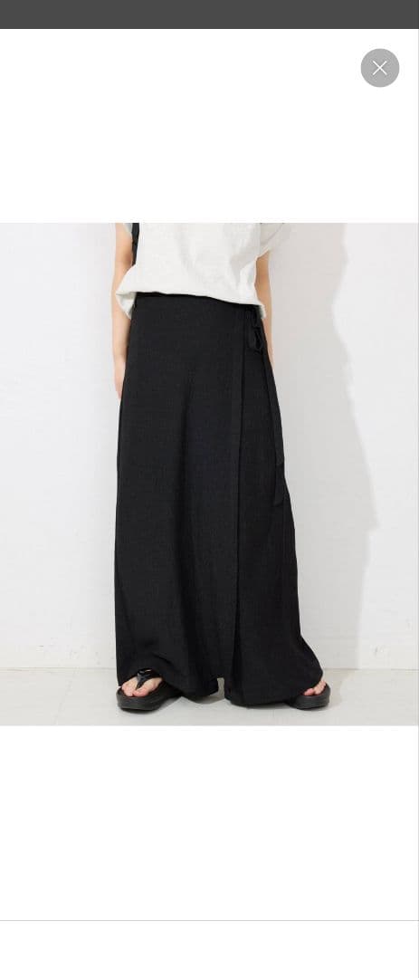 ジャーナルスタンダード　ラップジャージパンツ　（ブラック）