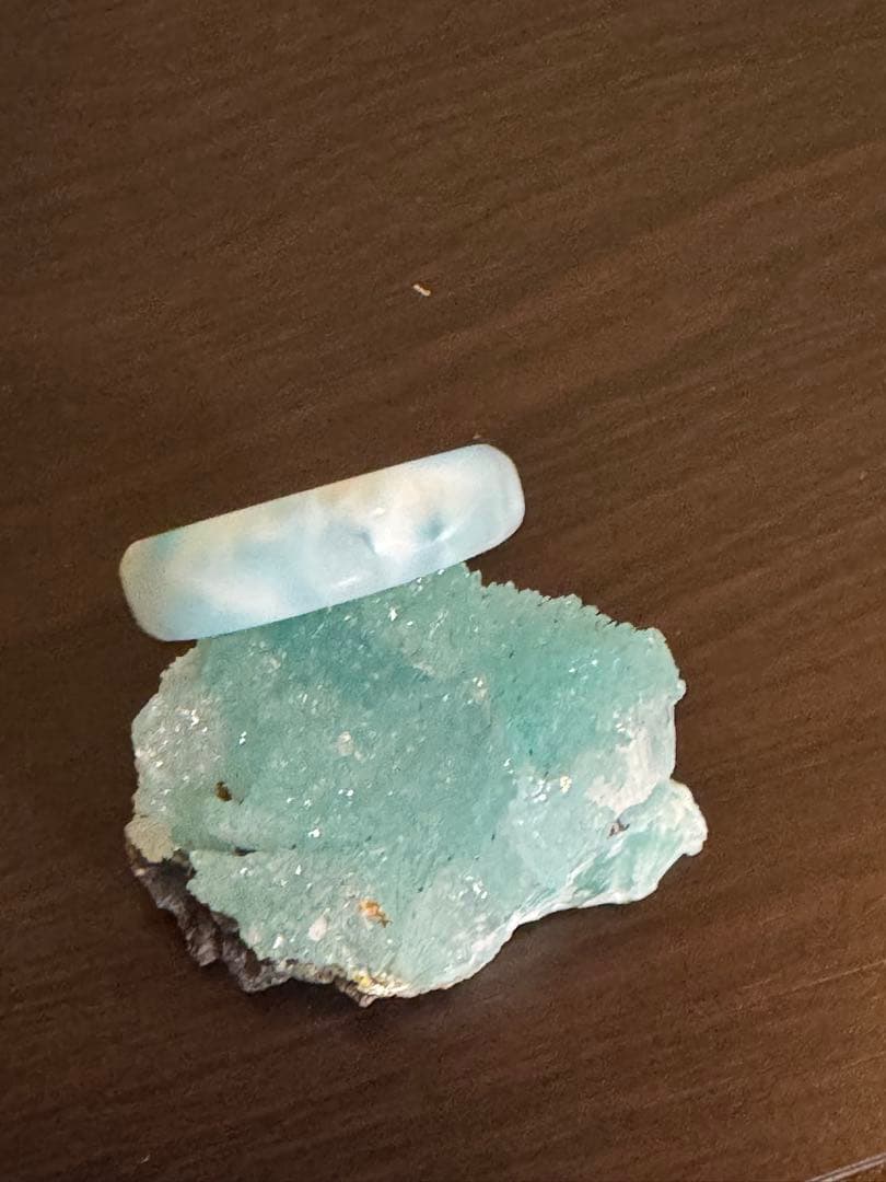 ラリマーくりぬきリング 約14号