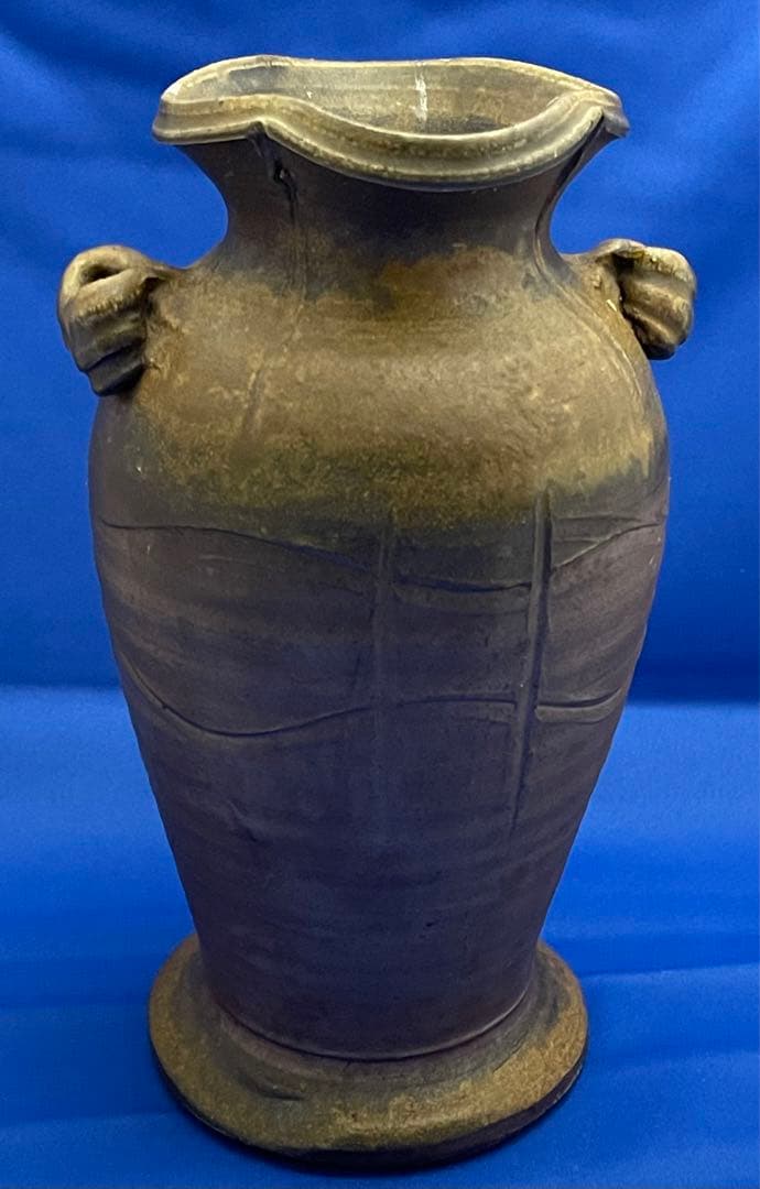 ★備前焼　作家　藤原陶臣　花入★