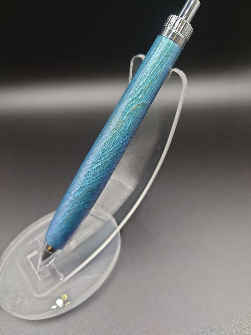 欅　シャープペンシル　浮造り　新うるし　変わり漆　拭き漆　ケヤキ　変わり杢