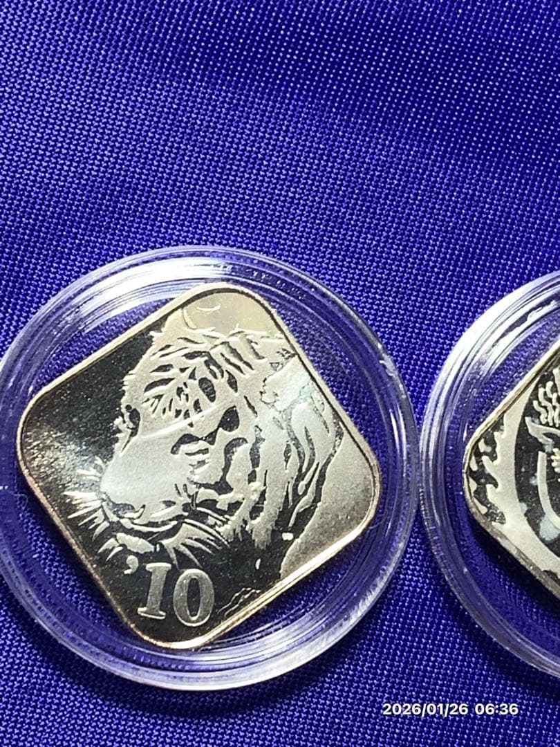 #純銀 #銀fine silver 4.3g x2 アクリルカプセル付 純銀銘板