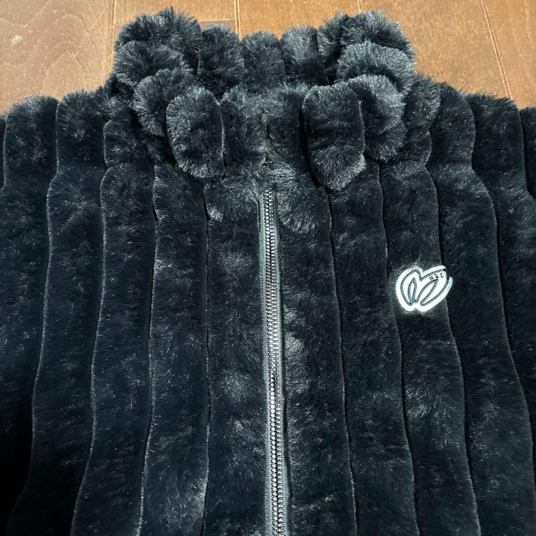 マスターバニースパッタリングエコファーコンビブルゾンブラックサイズ1