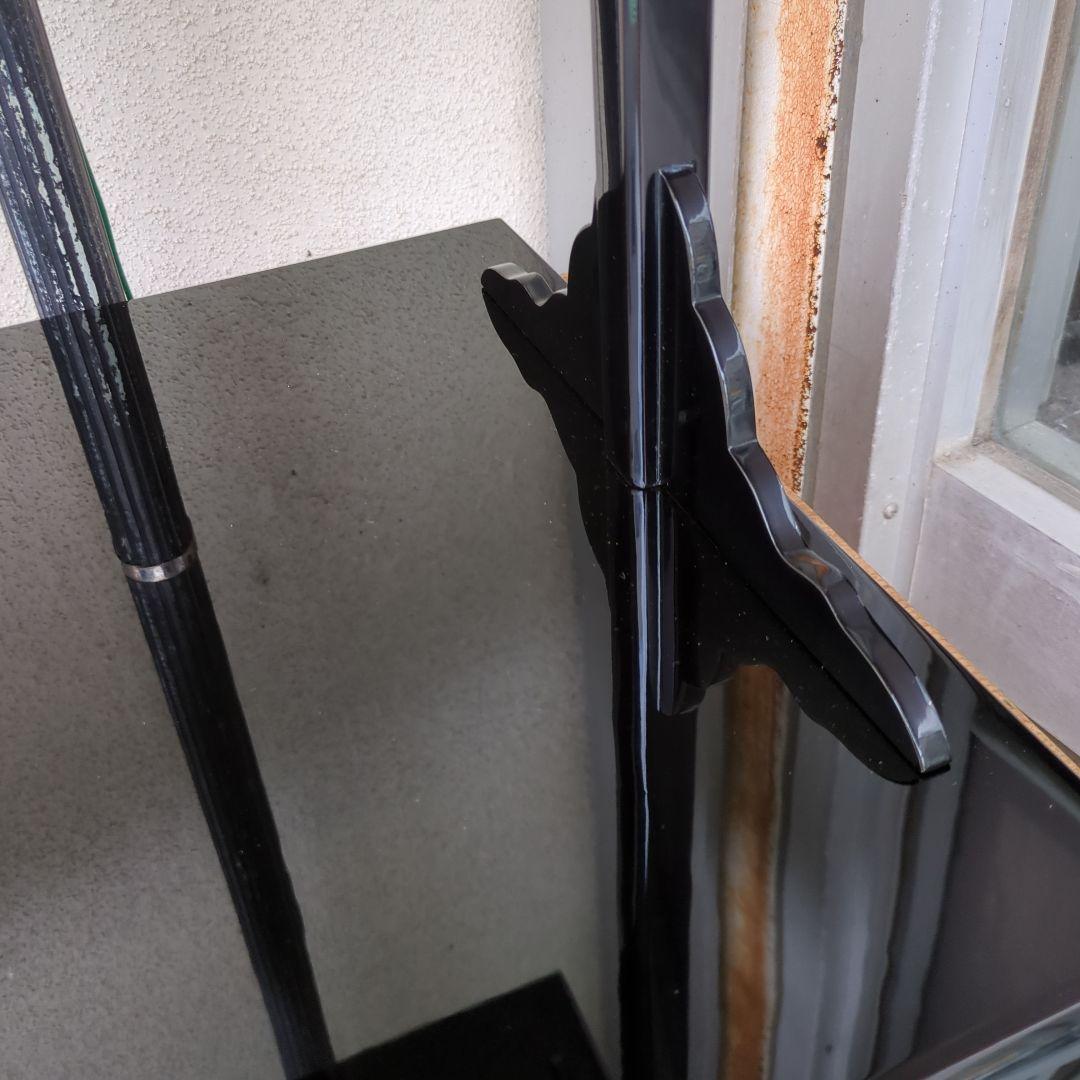 及台子 在銘 輪島塗 真塗 組み立て式 茶道具 茶道 棚 お点前 木箱 美品