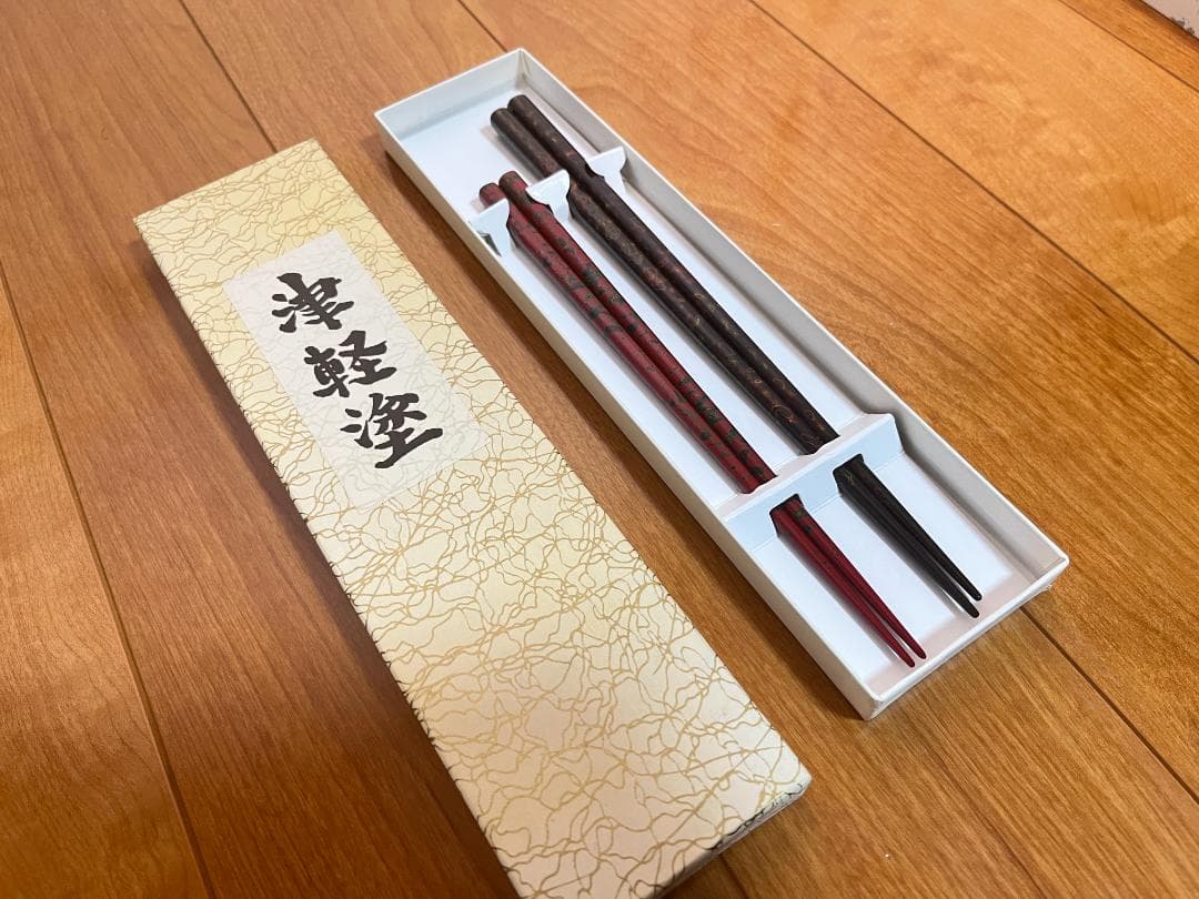 【認証番号付き】 津軽塗 漆器 椀＆箸 2客セット【津軽塗夫婦椀・津軽塗夫婦箸】