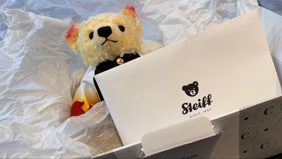 Steiff シュタイフ 鬼滅の刃 コラボテディベア　煉獄杏寿郎