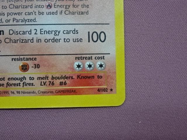 ポケカ リザードン 英語版 4/102★ 旧裏 45-MA0117-02